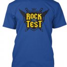 Black Men Tshirt Rock the Test - Teacher School Testing Black Tshirt For Men