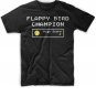Black Men Tshirt Flappy Bird Champion Black Tshirt For Men