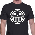 Black Men Tshirt one piece t shirt,men shirt trafalgar Law's Logo Black Tshirt For Men