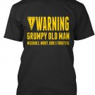 Black Men Tshirt Warning Grumpy Old Man Black Tshirt For Men