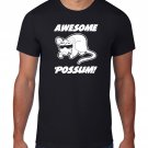 Black Men Tshirt Awesome Possum TShirt, Animal Sunglasses Black Tshirt For Men