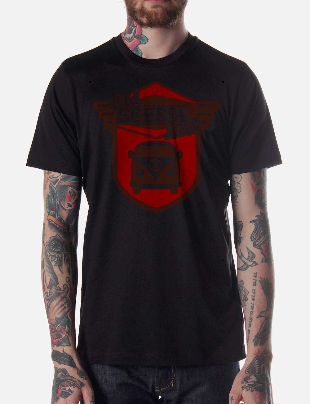 Black Men Tshirt cool old school Black Tshirt For Men