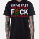 Black Men Tshirt DRIVE FAST Funny JDM Soshinoya Black Tshirt For Men