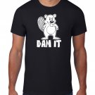 Black Men Tshirt Funny T Shirt, Beaver T Shirt, Dam It Beaver Tshirt, Damn It Beaver Tee