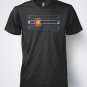 Black Men Tshirt Fly Fishing T shirt - Colorado Flag Rod and Reel by Dead Drift Fly Fishing
