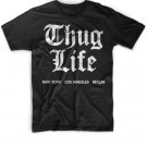 Black Men Tshirt Thug Life Ney York Berlin Los Angeles Funny tshirt