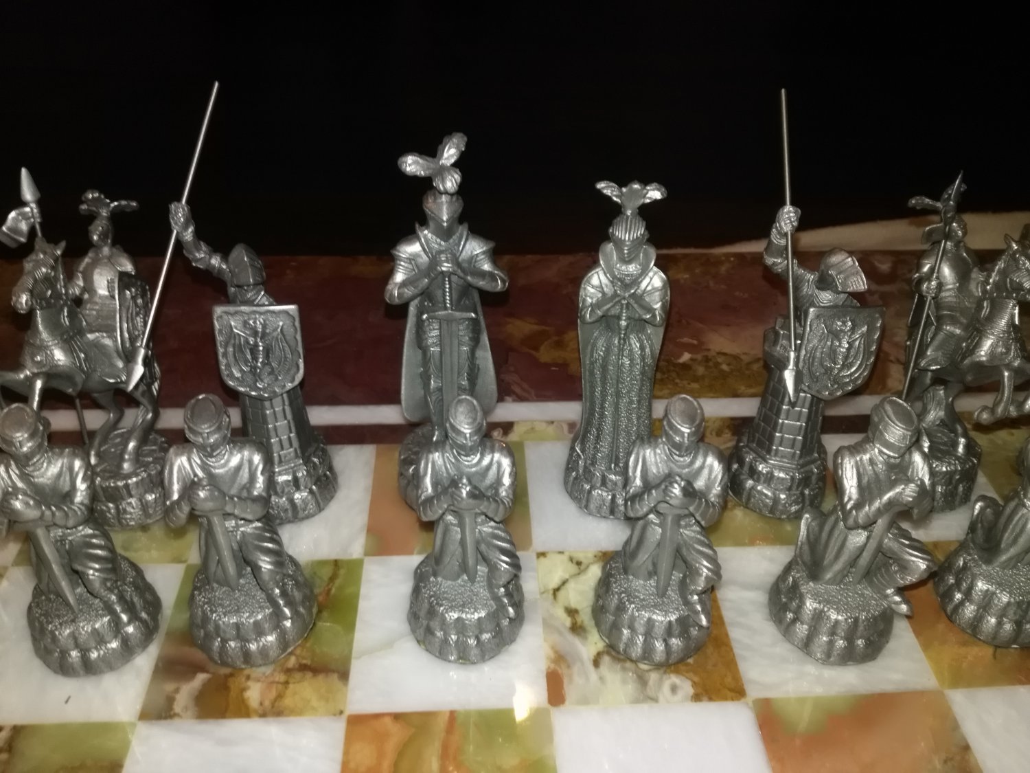 Italian marble chess set