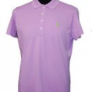 RALPH LAUREN GOLF Pink-Purple S/S Tailored Golf Fit Pima Cotton Polo-Large  NWT
