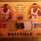 2009-10 UPPER DECK VS DUAL MATERIALS CARMELO ANTHONY / RON ARTEST JERSEY #95/600