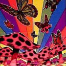 NEW! Blacklight Tapestry Trppy / Hippy Magic Mushrooms" 23 x 28 - FREE SHIPPING