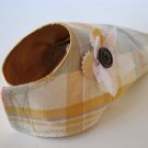 Preppy Puppy Jacket reversable plaid and satin dog jacket