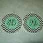 Personalized car coasters