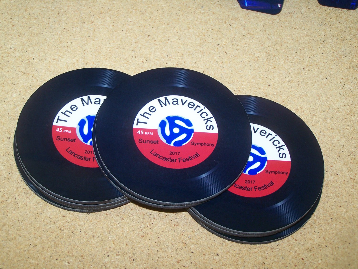 Personalized record coasters
