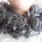 Handcrafted, Crocheted Ruffled Scarf, Boa Style, Gray, 72 inches
