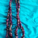 Handcrafted Finger Crocheted Infinity Scarf, Romantic