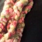 Handcrafted finger crocheted infinity style scarf, 6 loops