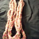 Infinity Scarf, Finger Crocheted, Red Heart Boutique Twilight Yarn, 4 loops