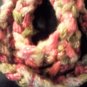 Infinity Scarf, Finger Crocheted, Red Heart Boutique Twilight Yarn, 4 loops