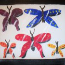 11x14 original ABSTRACT painting "Butterfly Collection" acrylic on canvas art deco