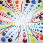 11x14 original ABSTRACT painting "Ribbons and Bubbles" acrylic on canvas art deco