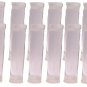 Clear plastic storage tubes with natural plugs, One Inch diameter, 4.5" Long, One dozen (4.5")