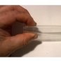 Clear plastic storage tubes with natural plugs, One Inch diameter, 4.5" Long, One dozen (4.5")