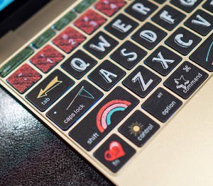 Macbook Pro Keyboard Decal Sticker Avery Air Skin art Humor 12in Protector