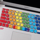 Macbook Keyboard Decal Air Sticker Rainbow Avery US style 12in keys Protector