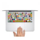 Macbook Pro Keyboard Decal Air Sticker Avery Skin US style Logos 12in Protector