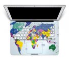 Keyboard decal for Macbook Air Sticker Map 3M Skin Art Cover Mac Protector