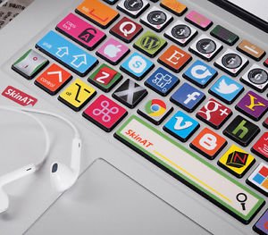 Macbook Keyboard cover pro Decal Logo Sticker Avery Air Skin art Humor Protector