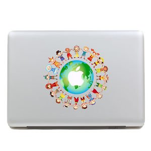 Macbook Pro Retina Decal sticker World partial Air Decals Humor Protector