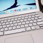 White Macbook Air 13 sticker keyboard decal  Avery US style  Protector