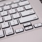 White Macbook Air 13 sticker keyboard decal  Avery US style  Protector