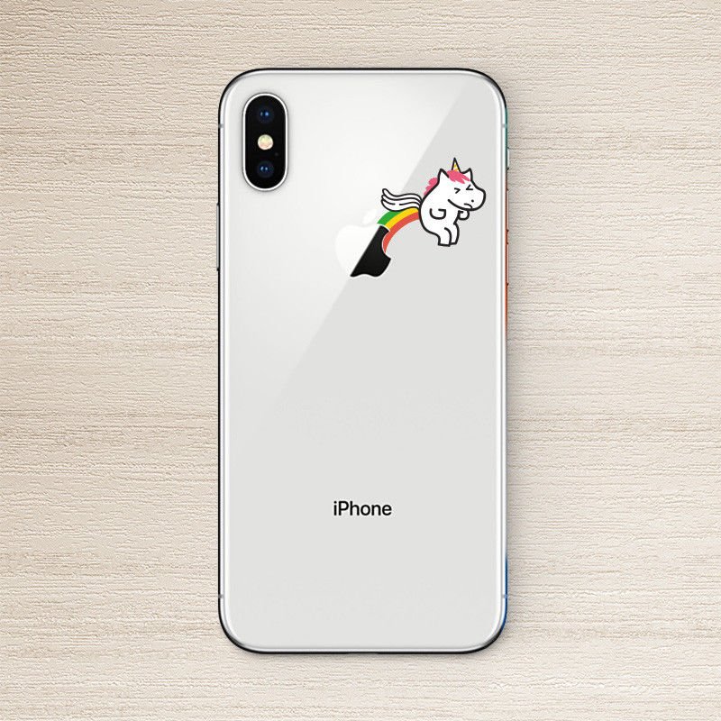 Стикер на айфон 13. Панда-Единорог iphone 6s.