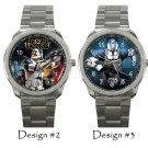 Star Wars Darth Vader Yoda Wristwatch Metal Stainless Steel Great Gifts