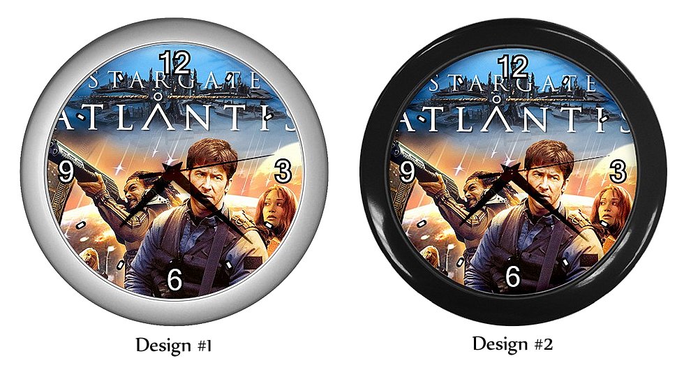 Stargate Atlantis Wall Clock Room Decor Birthday Gift Ideas