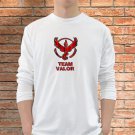 Team Valor T-Shirts Men White Long Sleeve Pokemon Go Clothing
