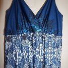 JC Penney Womens Maxi dress size S blue pattern NWT