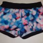 Womens Adidas Grete short sz M bright color pattern blue white coral black NWT