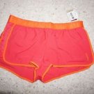 Reebok playdry athletic woven shorts size L fuchsia with orange trim NWT