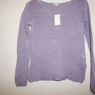 J Jill woven loose stitch sweater purple "wild orchid" size XS will fit sz S NWT