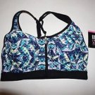 Victoria's Secret knockout front-close sport bra blue green glow-in-dark 32B NWT