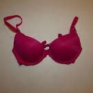 Victoria's Secret Pink push-up bra size 32B hot pink fuchsia color new