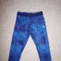 Womens Puma capri tight blue and navy print choose size L or XL NWT