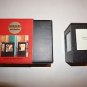 Borders bookstore woven fine leather set 2 bookends brown w/ photo inserts NIB