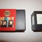 Borders bookstore woven fine leather set 2 bookends brown w/ photo inserts NIB