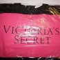 Victoria's Secret large canvas open totebag bright pink and black 21 X 14.5 NWT