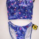 Body Glove tankini XS & bikini size S blue floral NWT