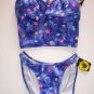 Body Glove tankini XS & bikini size S blue floral NWT